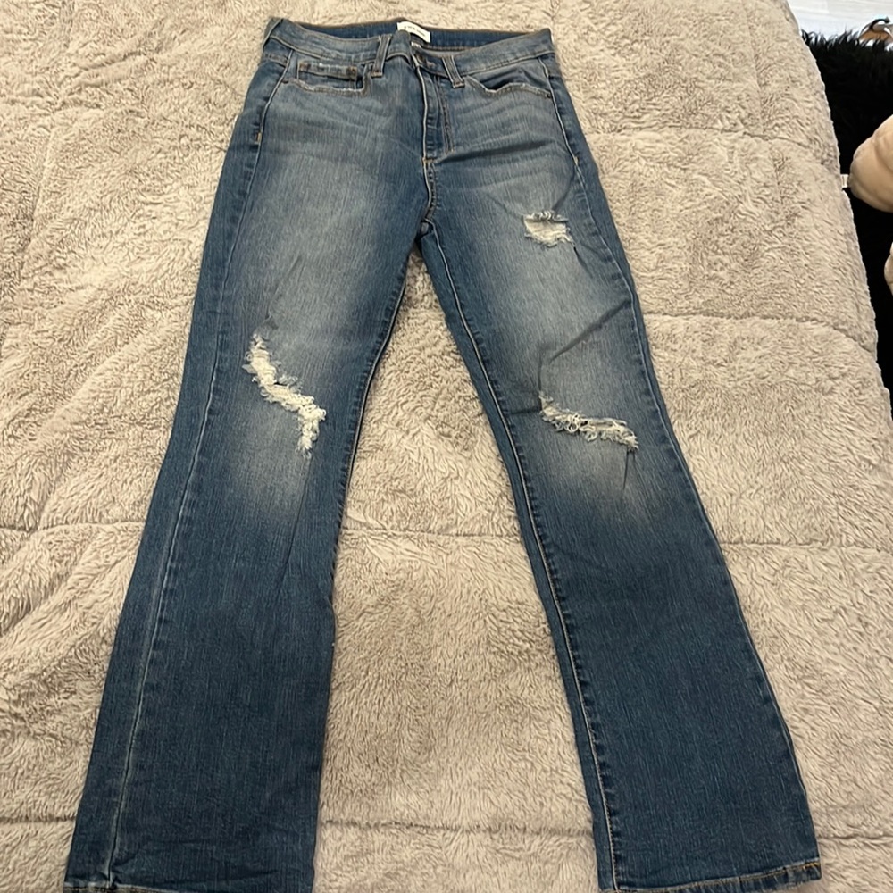 Sneak Peek Denim Distressed High Rise Jeans Size 28 - great condition